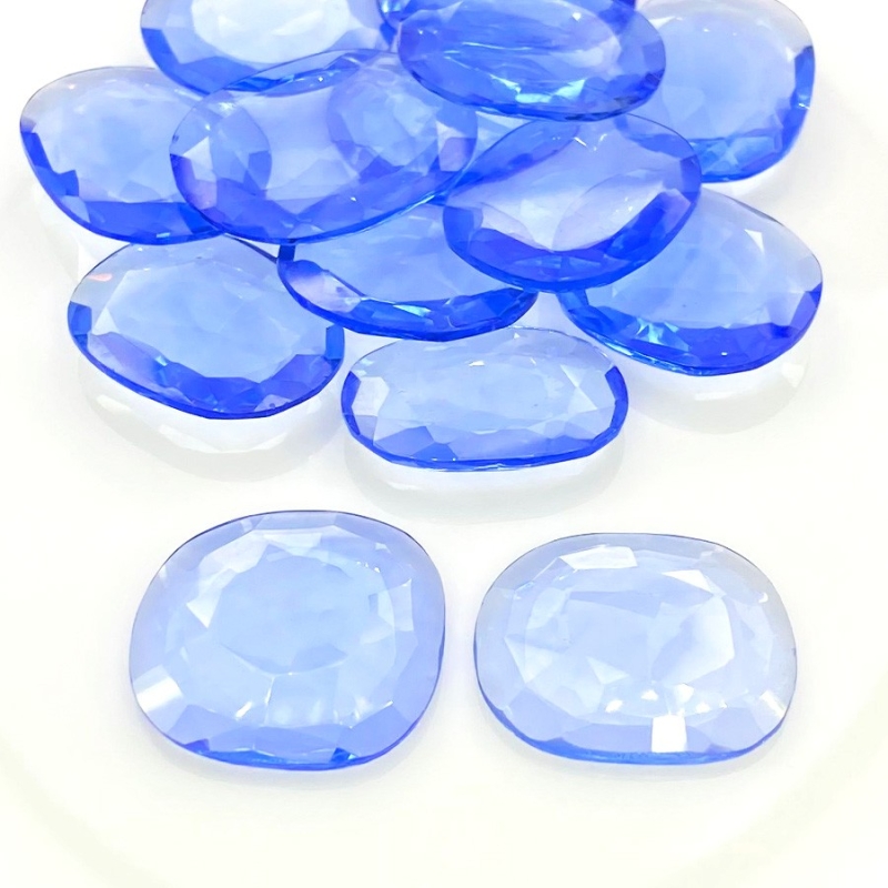  170.70 Carats Hydro Tanzanite 21-25mm Rose Cut Irregular Shape AAA Grade Gemstones Parcel - Total 14 Pcs.