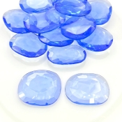  170.70 Carats Hydro Tanzanite 21-25mm Rose Cut Irregular Shape AAA Grade Gemstones Parcel - Total 14 Pcs.