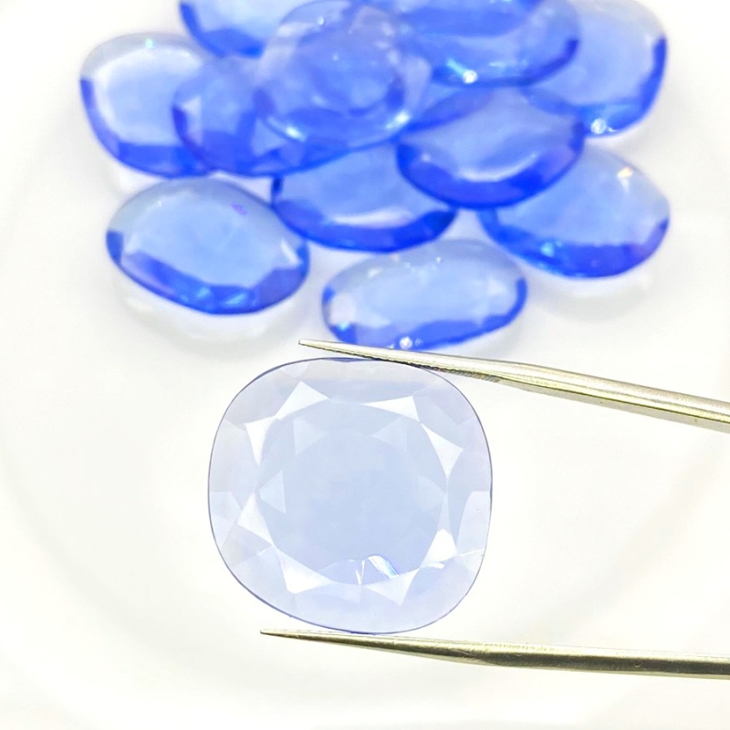  170.70 Carats Hydro Tanzanite 21-25mm Rose Cut Irregular Shape AAA Grade Gemstones Parcel - Total 14 Pcs.