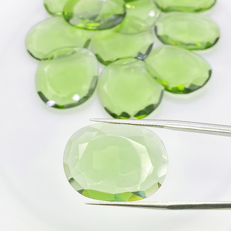 105.90 Carats Hydro Green Tourmaline 20-23mm Rose Cut Irregular Shape AAA Grade Gemstones Parcel - Total 12 Pcs.