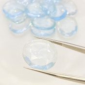  132 Carats Hydro Aquamarine 18-20mm Rose Cut Irregular Shape AAA Grade Gemstones Parcel - Total 16 Pcs.