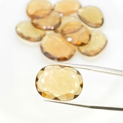  69.15 Carats Hydro Beer Quartz 17-19mm Rose Cut Irregular Shape AAA Grade Gemstones Parcel - Total 10 Pcs.