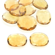  69.15 Carats Hydro Beer Quartz 17-19mm Rose Cut Irregular Shape AAA Grade Gemstones Parcel - Total 10 Pcs.