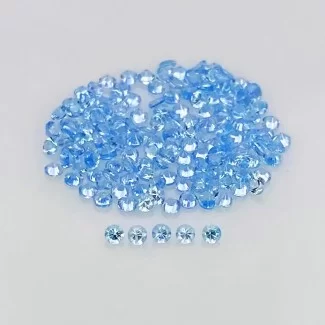 2.95 Cts. Swiss Blue Topaz 1.50mm Faceted Round Shape AAA Grade Gemstones Parcel - Total 150 Pcs.