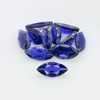 9 Cts. Iolite 10x5mm Faceted Marquise Shape AA Grade Gemstones Parcel - Total 11 Pcs.
