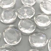 156.15 Carat Crystal Quartz 20-24mm Rose Cut Irregular Shape AAA Grade Gemstones Parcel - Total 15 Pcs.