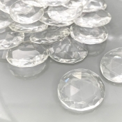 155.60 Carat Crystal Quartz 18-20mm Rose Cut Irregular Shape AAA Grade Gemstones Parcel - Total 20 Pcs.