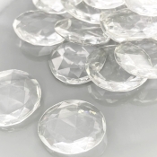 155.60 Carat Crystal Quartz 18-20mm Rose Cut Irregular Shape AAA Grade Gemstones Parcel - Total 20 Pcs.