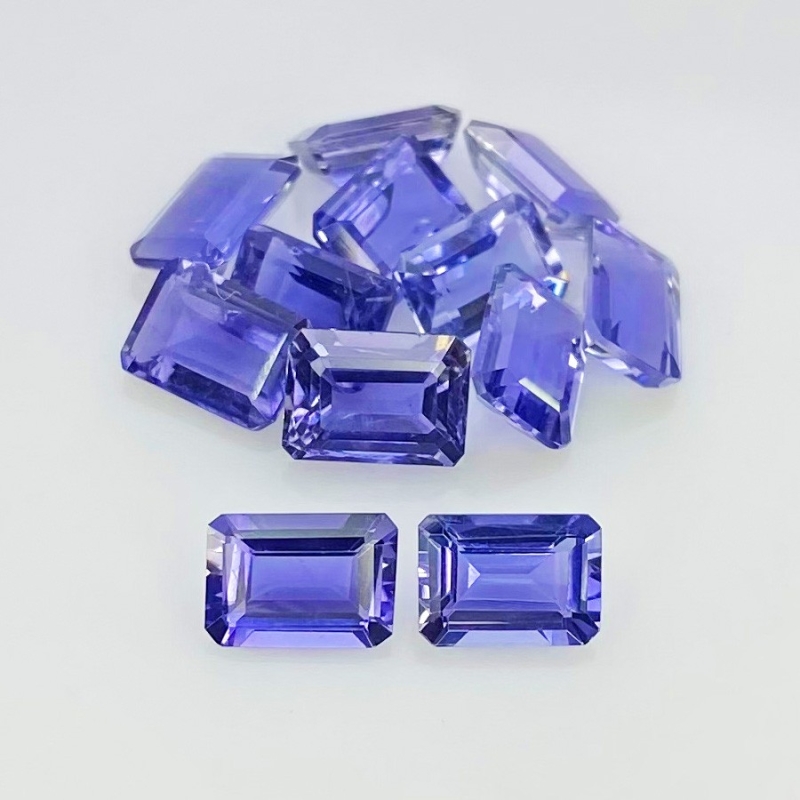 9.75 Cts. Iolite 7x5mm Step Cut Octagon Shape AAA Grade Gemstones Parcel - Total 12 Pcs.
