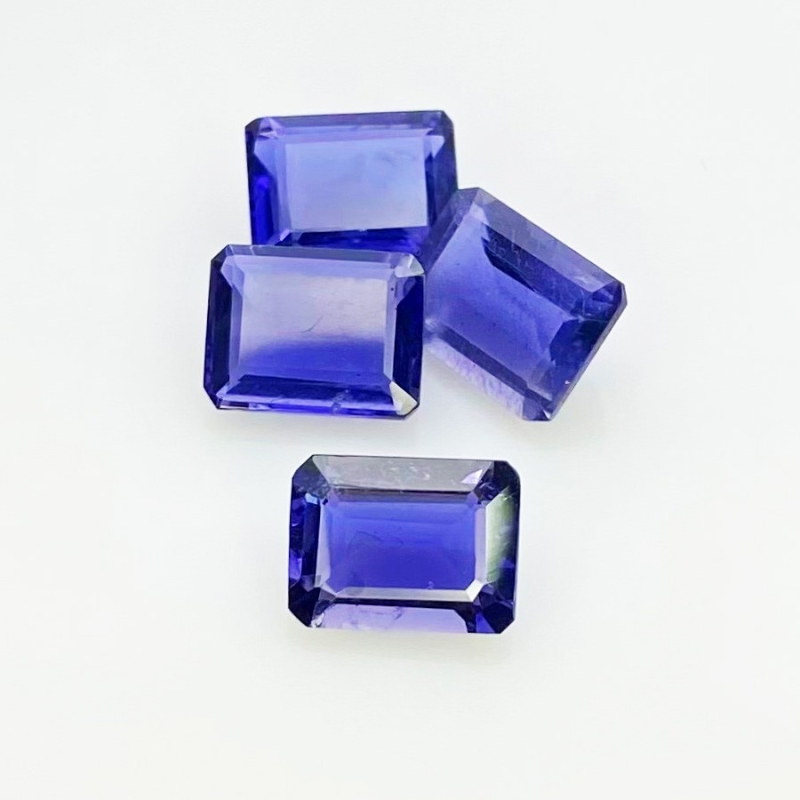 5.15 Cts. Iolite 8x6mm Step Cut Octagon Shape AAA Grade Gemstones Parcel - Total 4 Pcs.