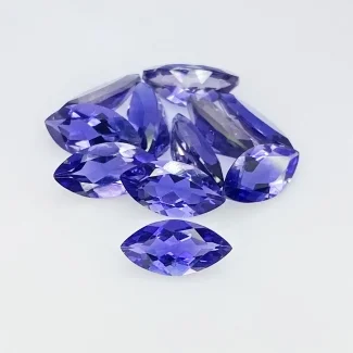 9.50 Cts. Iolite 10x5mm Faceted Marquise Shape AAA Grade Gemstones Parcel - Total 11 Pcs.