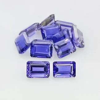 10.50 Cts. Iolite 7x5mm Step Cut Octagon Shape AAA Grade Gemstones Parcel - Total 12 Pcs.