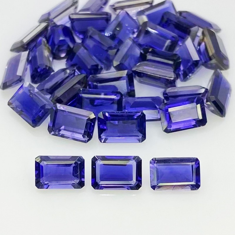 18.05 Cts. Iolite 6x4mm Step Cut Octagon Shape AAA Grade Gemstones Parcel - Total 34 Pcs.