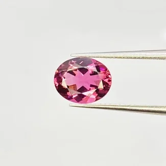  2.36 Cts. Pink Tourmaline 10X8mm Faceted Oval Shape AAA Grade Loose Gemstone - Total 1 Pc.