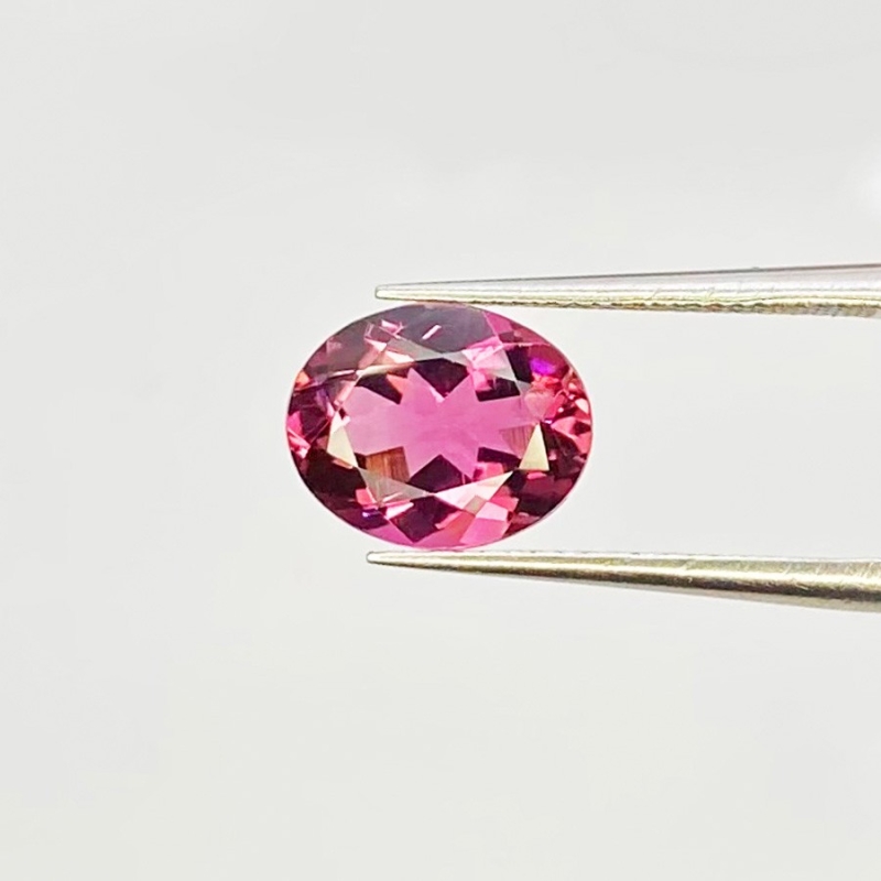  2.36 Cts. Pink Tourmaline 10X8mm Faceted Oval Shape AAA Grade Loose Gemstone - Total 1 Pc.