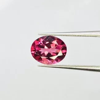  2.27 Cts. Pink Tourmaline 10X8mm Faceted Oval Shape AAA Grade Loose Gemstone - Total 1 Pc.