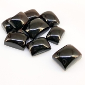 175 Carat Smoky Quartz 16x12-20x15mm Smooth Cushion Shape AAA Grade Cabochons Parcel - Total 9 Pcs.