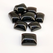 175 Carat Smoky Quartz 16x12-20x15mm Smooth Cushion Shape AAA Grade Cabochons Parcel - Total 9 Pcs.