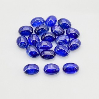 Kyanite Smooth Oval Shape AA Grade Cabochon Parcel - 8x6mm - 19 Pc. - 34.65 Cts.