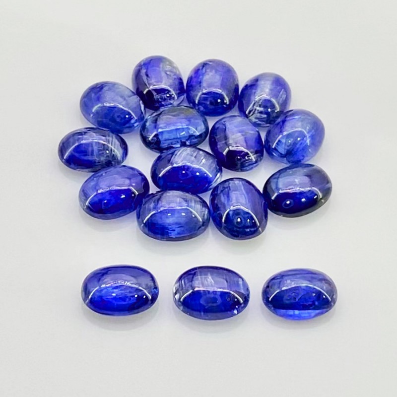 Kyanite Smooth Oval Shape AA Grade Cabochon Parcel - 9x7mm - 16 Pc. - 40 Cts.