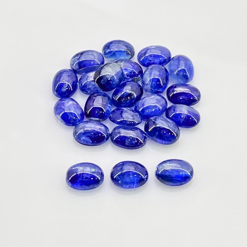 Kyanite Smooth Oval Shape AA Grade Cabochon Parcel - 8x6mm - 22 Pc. - 39.90 Cts.