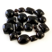 185.2 Carat Smoky Quartz 1.10-22carat Smooth Mix Shape AAA Grade Cabochons Parcel - Total 21 Pcs.