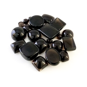 185.2 Carat Smoky Quartz 1.10-22carat Smooth Mix Shape AAA Grade Cabochons Parcel - Total 21 Pcs.