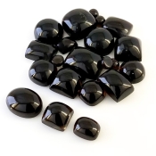 185.2 Carat Smoky Quartz 1.10-22carat Smooth Mix Shape AAA Grade Cabochons Parcel - Total 21 Pcs.