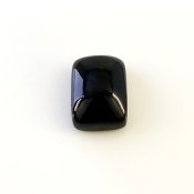 26.45 Carat Black Spinel 20x15mm Smooth Cushion Shape AAA Grade Loose Cabochon - Total 1 Pc.