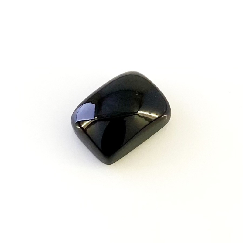 26.45 Carat Black Spinel 20x15mm Smooth Cushion Shape AAA Grade Loose Cabochon - Total 1 Pc.