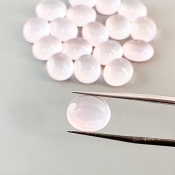 77.95 Cts. Rose Quartz 11x9mm Smooth Oval Shape AA Grade Cabochons Parcel - Total 18 Pcs.