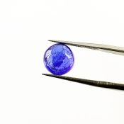 4.72 Cts. Tanzanite 9.5mm Smooth Round Shape AA+ Grade Loose Cabochon - Total 1 Pc.