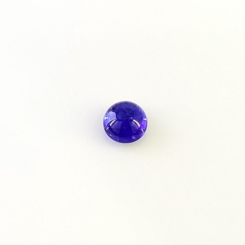 4.72 Cts. Tanzanite 9.5mm Smooth Round Shape AA+ Grade Loose Cabochon - Total 1 Pc.
