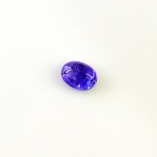 5.12 Cts. Tanzanite 11.5x8.5mm Smooth Oval Shape AA+ Grade Loose Cabochon - Total 1 Pc.