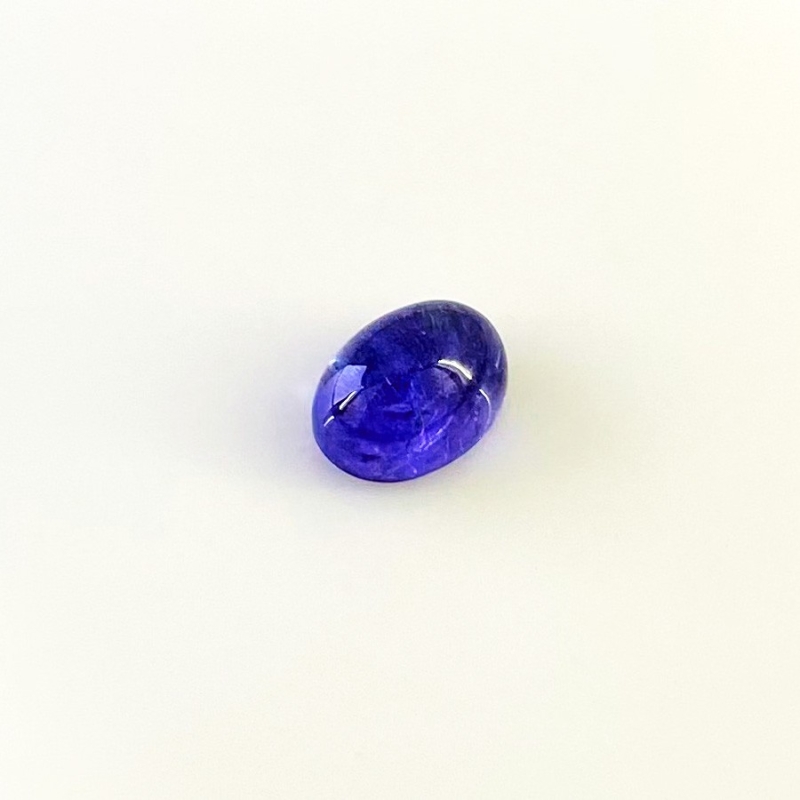 8.09 Cts. Tanzanite 12.5x9mm Smooth Oval Shape AA Grade Loose Cabochon - Total 1 Pc.