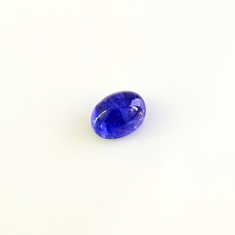 8.09 Cts. Tanzanite 12.5x9mm Smooth Oval Shape AA Grade Loose Cabochon - Total 1 Pc.
