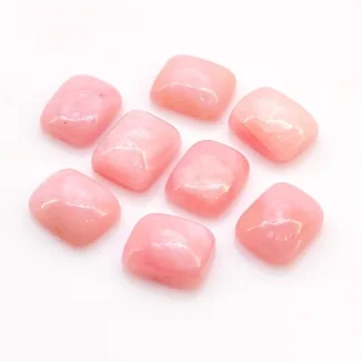 29.30 Cts. Pink Opal 11x9mm Smooth Cushion Shape AA Grade Cabochons Parcel - Total 8 Pcs.