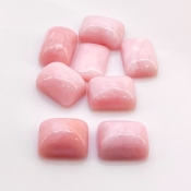 54.60 Cts. Pink Opal 14x10mm Smooth Cushion Shape A+ Grade Cabochons Parcel - Total 8 Pcs.