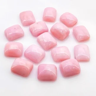 55 Cts. Pink Opal 11x9mm Smooth Cushion Shape AA Grade Cabochons Parcel - Total 15 Pcs.