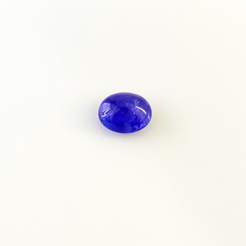 5.43 Cts. Tanzanite 11.5x9mm Smooth Oval Shape A Grade Loose Cabochon - Total 1 Pc.