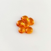 10.80 Carat Spessartite Garnet 8x6mm Smooth Pear Shape AA Grade Cabochons Parcel - Total 6 Pcs.