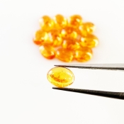 15.05 Carat Spessartite Garnet 7x5mm Smooth Oval Shape AA Grade Cabochons Parcel - Total 13 Pcs.