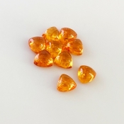 11.20 Carat Spessartite Garnet 6mm Smooth Trillion Shape AA Grade Cabochons Parcel - Total 9 Pcs.
