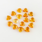 11.50 Carat Spessartite Garnet 5mm Smooth Trillion Shape AA Grade Cabochons Parcel - Total 16 Pcs.