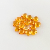 11.50 Carat Spessartite Garnet 5mm Smooth Trillion Shape AA Grade Cabochons Parcel - Total 16 Pcs.