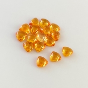 11.50 Carat Spessartite Garnet 5mm Smooth Trillion Shape AA Grade Cabochons Parcel - Total 16 Pcs.