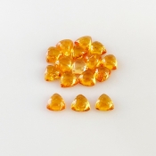 11.50 Carat Spessartite Garnet 5mm Smooth Trillion Shape AA Grade Cabochons Parcel - Total 16 Pcs.