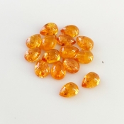 16.50 Carat Spessartite Garnet 7x5mm Smooth Pear Shape AA Grade Cabochons Parcel - Total 15 Pcs.
