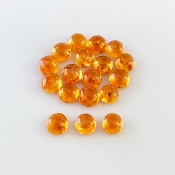 16 Carat Spessartite Garnet 5mm Smooth Round Shape AA Grade Cabochons Parcel - Total 18 Pcs.