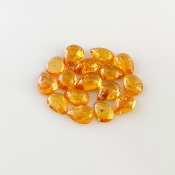 13.50 Carat Spessartite Garnet 7x5mm Smooth Pear Shape AA Grade Cabochons Parcel - Total 16 Pcs.